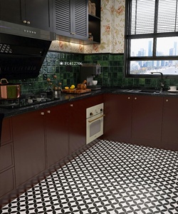 Piastrelle Moderne <span class=keywords><strong>in</strong></span> Porcellana Bianca <span class=keywords><strong>e</strong></span> Nera Quadrate per Pavimenti <span class=keywords><strong>e</strong></span> Pareti di Cucina <span class=keywords><strong>e</strong></span> Bagno - Product Image 2