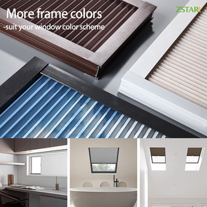 Zstarr Trung Quốc nhà sản xuất thân thiện với môi cơ giới thông minh cửa sổ màn vải tổ ong Rèm di động Skylight Shade Đối với trang chủ - Product Image 2