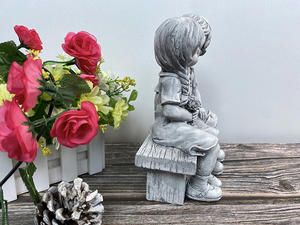 Bel bacio ragazzo e ragazza in resina per bambini <span class=keywords><strong>statue</strong></span> da giardino all'aperto decorazione sculture - Product Image 4