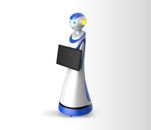 Robot Humanoide de <span class=keywords><strong>Inteligencia</strong></span> <span class=keywords><strong>Artificial</strong></span> de Alta Calidad, Robot Comercial de Servicio y Bienvenida, Navegación Lidar, Control por Aplicación, 12 Horas de Autonomía - Product Image 1