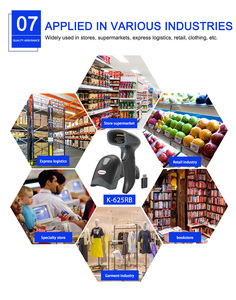 Used Wired CCD Barcode <strong>Scanner</strong> 1D 2D QR USB Handheld - Product Image 5