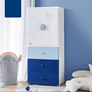 <span class=keywords><strong>Armadio</strong></span> Portatile per Bambini con Doppia Anta Apribile, Organizzatore per Vestiti, Mobili per Camera da Letto - Product Image 6