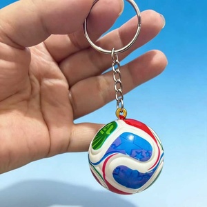 Nouveau design 2026 – Porte-clés de football 3D – <span class=keywords><strong>Mousqueton</strong></span> étanche pour sacs à dos, souvenir et cadeau pour les fans - Product Image 6
