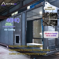 Conteneur de minage de Bitcoin à refroidissement par air ACT 1200KW pour Antminer S19 S21 Whatsminer M60 M60S Prix d'usine