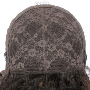 Pelucas de corte Bob rizado 100% cabello virgen, cabello humano indio crudo corte Bob corto sin encaje peluca con máquina de explosión Mace peluca onda de agua - Product Image 3