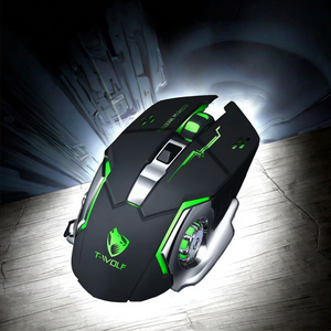 Q13 Q13B Used Optical Wireless <b>Mouse</b> with RGB Four-color Breathing Light USB Dual Mode for Gaming - Product Image 3