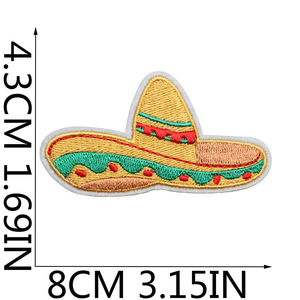 Parches Bordados con Letras de Dibujos Animados de Bajo Pedido Mínimo, Parches Bordados Personalizados para Diversos Festivales, Parches Bordados Festivos para Ropa - Product Image 4