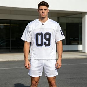 Shorts de sport pour hommes, shorts décontractés en coton, shorts de jogging à taille élastique, shorts de sport en molleton - Product Image 2