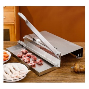 Machine à trancher le bœuf et l'agneau pour la maison, petite trancheuse à viande multifonctionnelle en acier inoxydable, coupe-herbes, lame de hachoir - Product Image 6