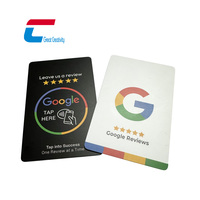 Cartes NFC en PVC plastique étanches personnalisées avec impression de code QR programmable, pour hôtels, réseaux sociaux, avis Google et cartes de membre