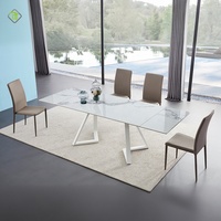 Table à manger moderne 10 places avec plateau en pierre, style classique, de Foshan Furniture Shop Online