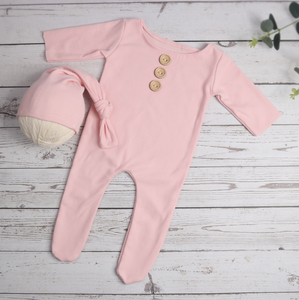 100% algodón orgánico bebé recién nacido Ropa Infantil mameluco pijama Animal patrón sombrero mono Rape De Bebe para disparar - Product Image 6