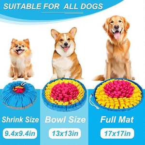 Tappetino Olfattivo Interattivo per Cani, Moderno, Portatile, Pieghevole, Ecologico, con Design Floreale Multicolore, Giocattolo da Masticare per Alimentazione Lenta - Product Image 3