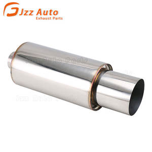 Modificado <span class=keywords><strong>Car</strong></span> Exhaust Pipe Performance Straight Round 2.5 "a 4.5" Stainless Steel Racing <span class=keywords><strong>Silencer</strong></span> Universal Exhaust <span class=keywords><strong>Silencer</strong></span> - Product Image 6