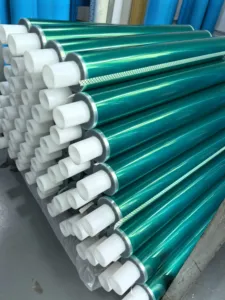 Ruban de masquage <span class=keywords><strong>en</strong></span> silicone polyester de qualité ingénierie résistant aux hautes températures, 5 mm-500 mm, vert, imperméable, sensible à la pression - Product Image 2