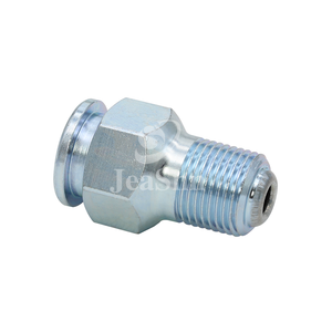 Bola dupla Check 4140 Zinco chapeado Plug Válvula Grease Fitting 3/8-18 NPT botão gigante Cabeça Injeção Fittings - Product Image 3