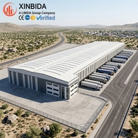Bâtiment industriel écologique préfabriqué en métal pour l'entreposage d'inventaire e-commerce en Amérique du Nord