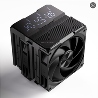 ZEROMASTER Pendingin Udara CPU Menara Ganda 6 Pipa Panas 120mm 70.15CFM Kipas Heatsink PWM untuk Intel LGA1700 AMD AM5 Desktop Gaming