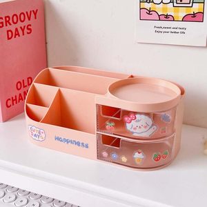 Porte-stylo multifonctionnel Kawaii Porte-brosse <span class=keywords><strong>Pot</strong></span> Porte-<span class=keywords><strong>crayon</strong></span> Enfants Étudiant Bureau Papeterie Organisateur Fournitures de bureau Rangement - Product Image 3