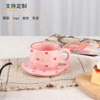 Tasse d'amour créative tasse d'eau en céramique tasse de couple à la maison avec plateau en forme de coeur mignon belle tasse de café en céramique personnalisée de bureau