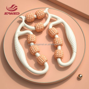 Sansd ที่นวดต้นขาแบบใช้มือถือบรรเทาอาการปวดที่<span class=keywords><strong>หนีบ</strong></span><span class=keywords><strong>ขา</strong></span>แบบลูกกลิ้งโยคะห่วงผ่อนคลายกล้ามเนื้อที่<span class=keywords><strong>หนีบ</strong></span>นวดขา - Product Image 1