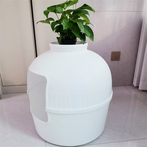 Venta al por mayor Pp All Season All-purpose Green Plant Villa Cat Litter Basin Cat House Dog House Cat Litter Box - Product Image 2