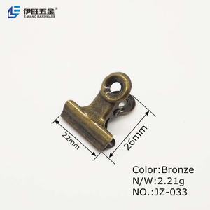 Clips de reliure en bronze en gros de l'usine EWANG, clips métalliques pour bureau - Product Image 3