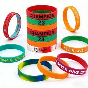 <b>Bracelet</b> Custom Logo Festival Promotional Sport Rubber Wrist Band Wristband Silicone <b>Bracelets</b> for Event - Product Image 3