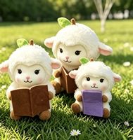 Peluche Lapin de Pâques, Agneau, Éléphant, Mouton et Écureuil de 25 cm Greenmart, Rembourrage en Coton PP