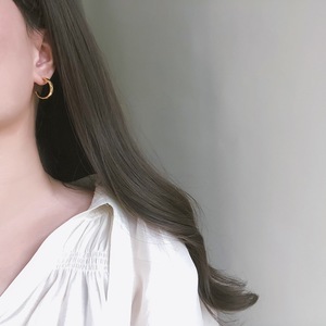 Korean Faceted Geometric Checkered <b>Small</b> Hoop <b>Earrings</b>, 18K Gold Plated Stainless Steel <b>Stud</b> <b>Earrings</b>, Versatile Fashion Jewelry - Product Image 2