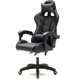 Chaise de <span class=keywords><strong>bureau</strong></span> luxueuse et élégante pour la maison, confortable, rembourrée en similicuir, chaise de jeu avec surpiqûres épaisses - Product Image 1