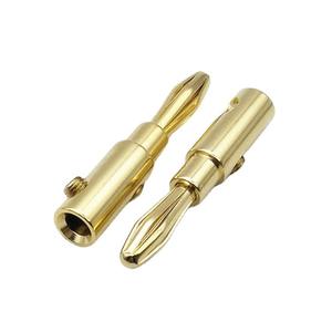 ขั้วต่อสายลำโพงแบบหัวกล้วยและหัวต่อแบบปลายแหลมชุบทองแดง สำหรับเครื่องขยายเสียง ลำโพง ปลั๊กเสียง พร้อมสกรู สายลำโพง จากโรงงาน - Product Image 3