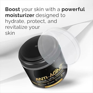 Crème hydratante pour homme à base de protéines avec du rétinol, et crème à l'acide hyaluronique pour le soin du visage. - Product Image 2