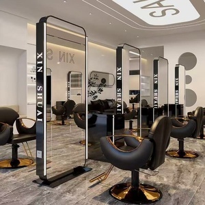 Luxury Modern Design <b>Full</b>-<b>Length</b> Double <b>Mirror</b> Styling Equipment Durable for Beauty Salons and Barber Shops - Product Image 3
