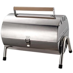Grand <span class=keywords><strong>barbecue</strong></span> rond en acier inoxydable pour l'extérieur, avec piédestal portable, four à charbon de bois <span class=keywords><strong>double</strong></span> <span class=keywords><strong>grille</strong></span>, <span class=keywords><strong>barbecue</strong></span> Brother - Product Image 3