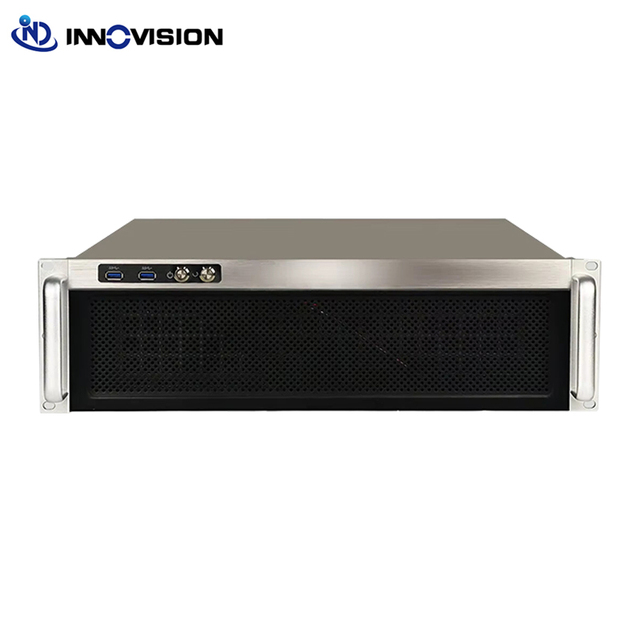 Factory Compact 3U Rack Chassis 480mm Aluminum Panel Support Luqid Cooler EATX Board Redundant Dual Power Supply Server case