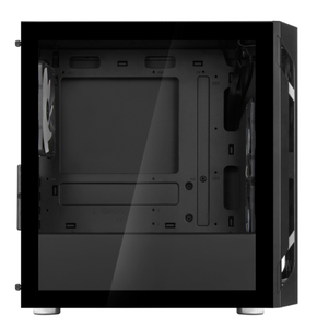 SilverStone FARA H1MB-G MATX <b>Gaming</b> Case Tempered Glass Side Panel High-Airflow Mesh RGB <b>Lighting</b> Adjustable PSU Dust Filters - Product Image 4