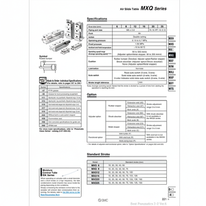 Table coulissante pneumatique SMC MXQ12-10AS - Product Image 1