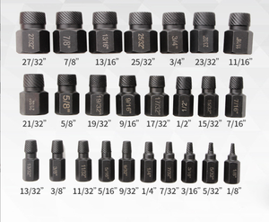 Set di 25 Pezzi <span class=keywords><strong>Estrattore</strong></span> <span class=keywords><strong>per</strong></span> <span class=keywords><strong>Viti</strong></span> Rotte, Teste <span class=keywords><strong>Spezzate</strong></span>, Filettature Danneggiate e Bulloni - Product Image 6