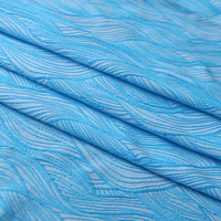 Tissu jacquard en nylon, polyester et élasthanne, jacquard à feuilles d'érable, élastique, brillant, pour sous-vêtements, maillots de bain, bikinis