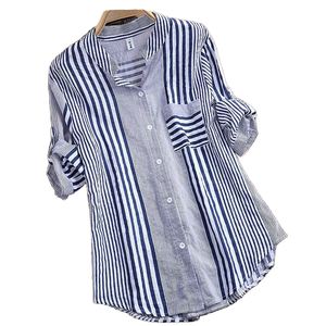 PB&ZA Blusas de Mujer para Primavera, Verano y Otoño 2025, Casuales, Simples, de Chifón Tejido, con Encaje en Capas, Estilo Vintage, con Botones y Mangas con Volantes - Product Image 1