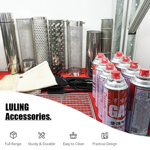 Coude de cheminée en acier inoxydable LULING d'origine avec bouclier thermique – Accessoires pour poêles à bois extérieurs - Product Image 4