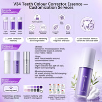 Pasta Dental Blanqueadora V34 Personalizada, Nueva Llegada 2025, Gel Blanqueador Físico para el Cuidado de Dientes Sensibles
