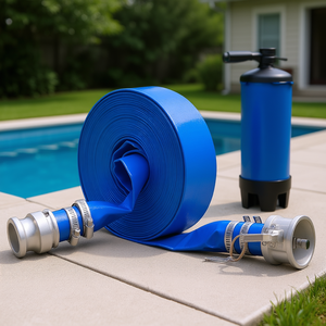 Manguera de Retrolavado Azul de 1.5 Pulgadas x 50 Pies con Conexiones para Filtros de Agua - Product Image 2