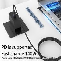 USB C à DC adaptateur chargeur cordon d'alimentation 1.8M 20V/7A 28V/5A 140W PD charge rapide DC 5.5*2.1 4.5*3.0mm sortie ordinateur portable charge