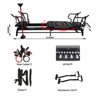 Machine de Pilates professionnelle portable et réglable MEGAPRO M3K en aluminium pour studio et salle de sport