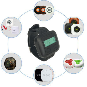Không dây cổ tay Watch Receiver nhà hàng <span class=keywords><strong>buzzer</strong></span> Waiter Hệ thống gọi điện thoại 433.92 MHz cho dịch vụ khách - Product Image 4