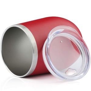 Vente directe usine – Gobelet isotherme réutilisable en acier inoxydable de 12 oz, personnalisé, avec couvercle, pour vin et œufs - Product Image 1