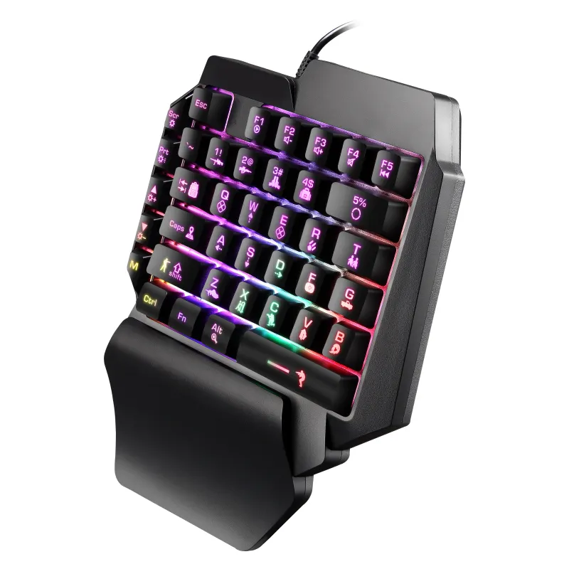 Low price Keyboard RGB 39Keys Single One-Hand Mini keyboard Gaming Keyboard for Mobile phone PC