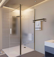Cabine de douche moderne sur mesure de haute qualité avec cadre en aluminium, porte de douche en verre trempé, facile à nettoyer, certifiée CE, pour salle de bain